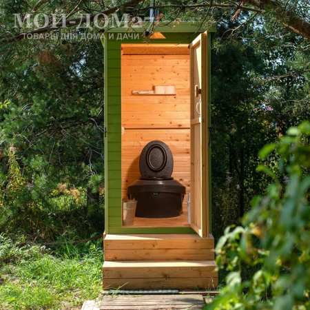 Компостный туалет Rostok 230 (черный гранит) | Мой-Дом27 | Стационарный компостный биотуалет цвета черный гранит емкостью накопительного бака 230 л. Этого хватит на весь дачный сезон.
Особенность является удобное опорожнение через дверцу снаружи помещения. Уборные отходы после полного цикла компостирования представляют собой ценное удобрение для почвы.